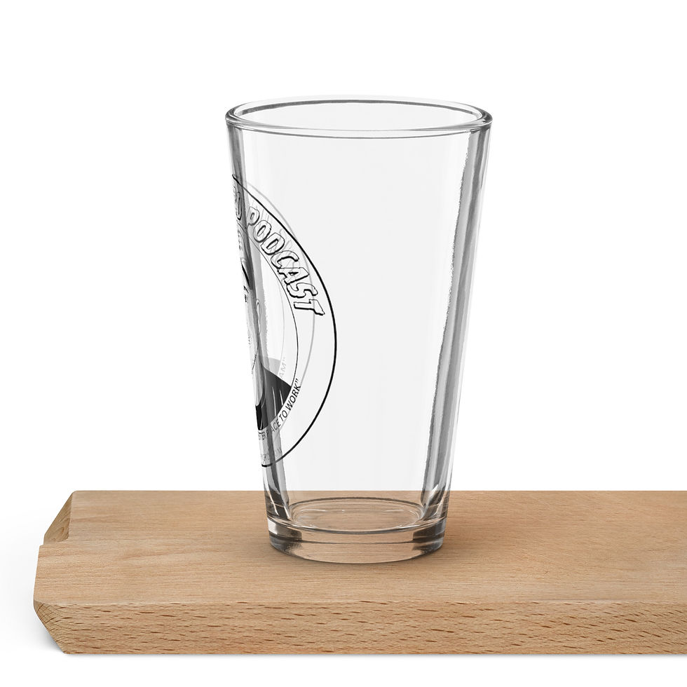 Miniatura: The Podcast Shaker pint glass