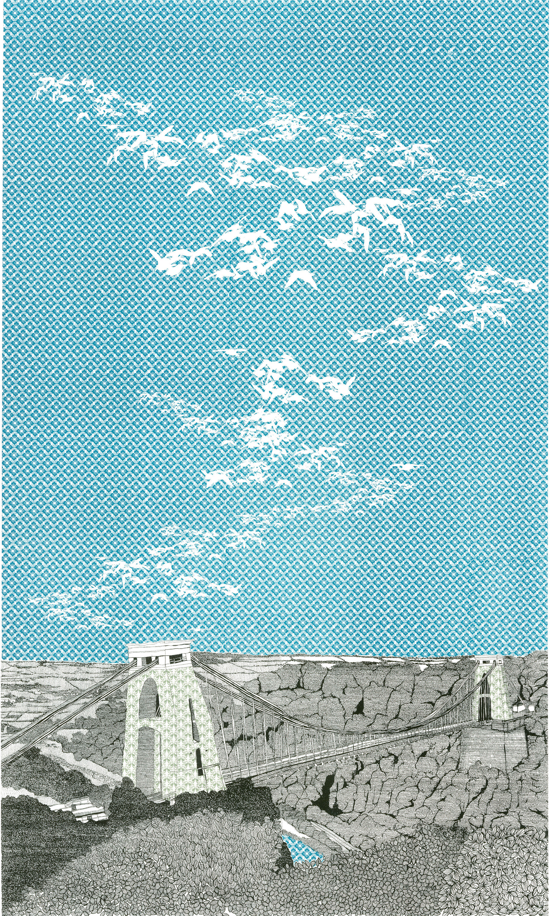 Bristol, Bridge, Clifton, Print, Art