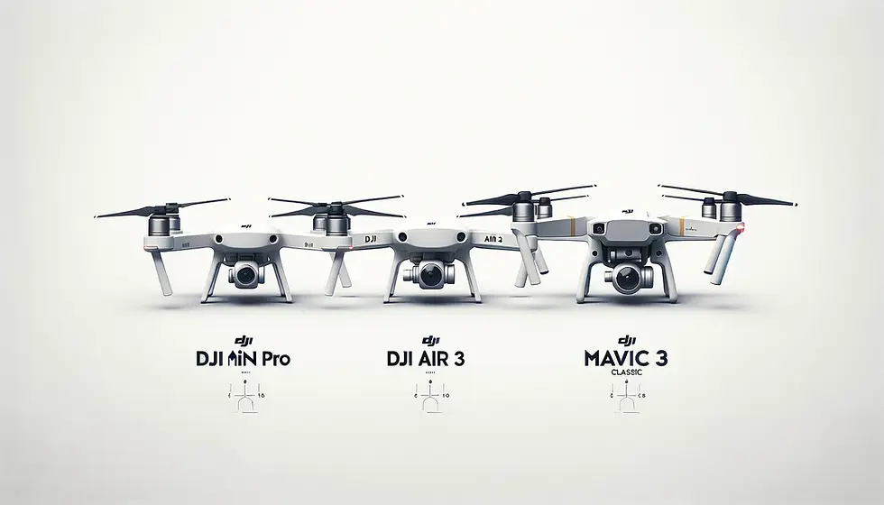 Comparatif des Derniers Drones DJI : Mini 4 Pro vs Air 3 vs Mavic 3 Pro