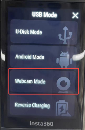 Insta360 X5 usada como webcam en OBS para streaming en vivo