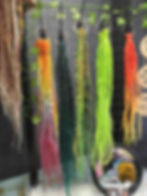 Stock of double ended dreadlock extensions made by The Bold Artisan Boutique