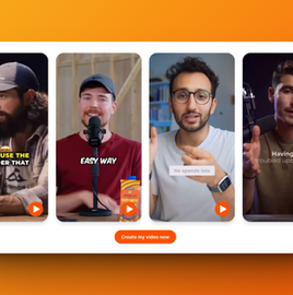 Clip de video corto viral creado automáticamente con Submagic