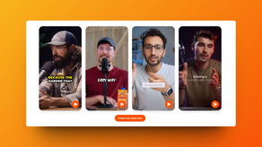 Viral short video clip automatically created with Submagic