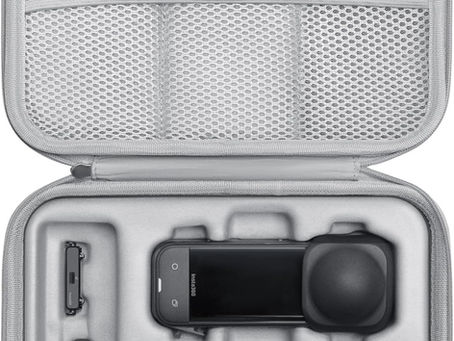 Étui rigide Insta360 X5 avec rangement pour caméra et accessoires essentiels