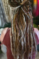 Custom dreadlock extensions made by The Bold Artisan Boutique