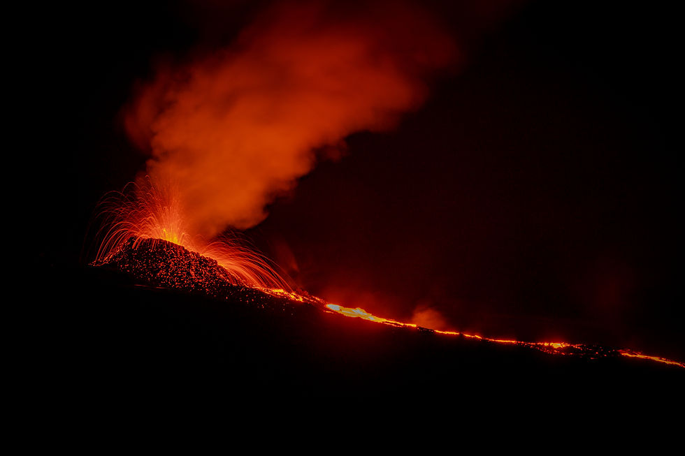 Piton de la Fournaise en éruption