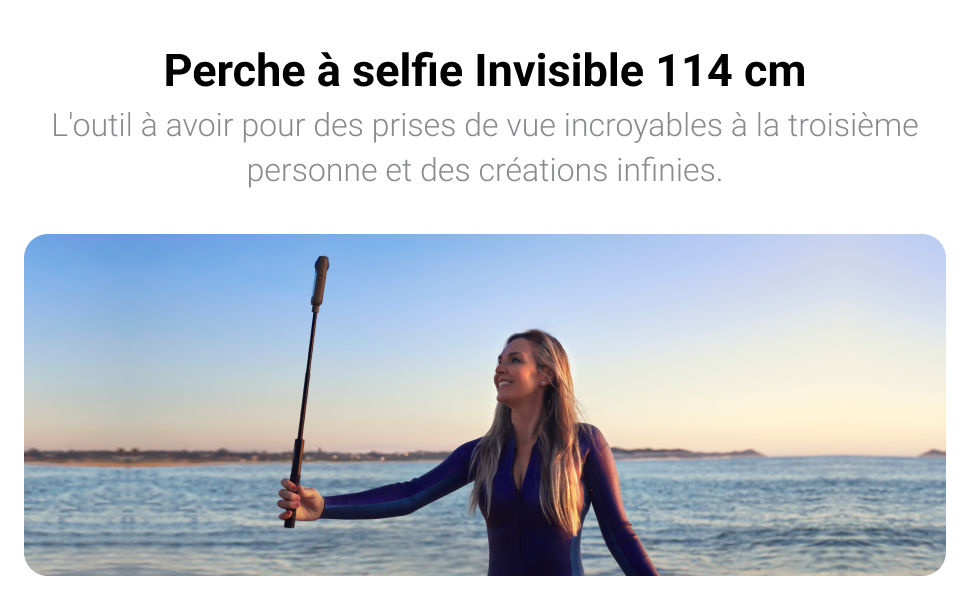 Insta360 Perche à Selfie Invisible 114 cm
