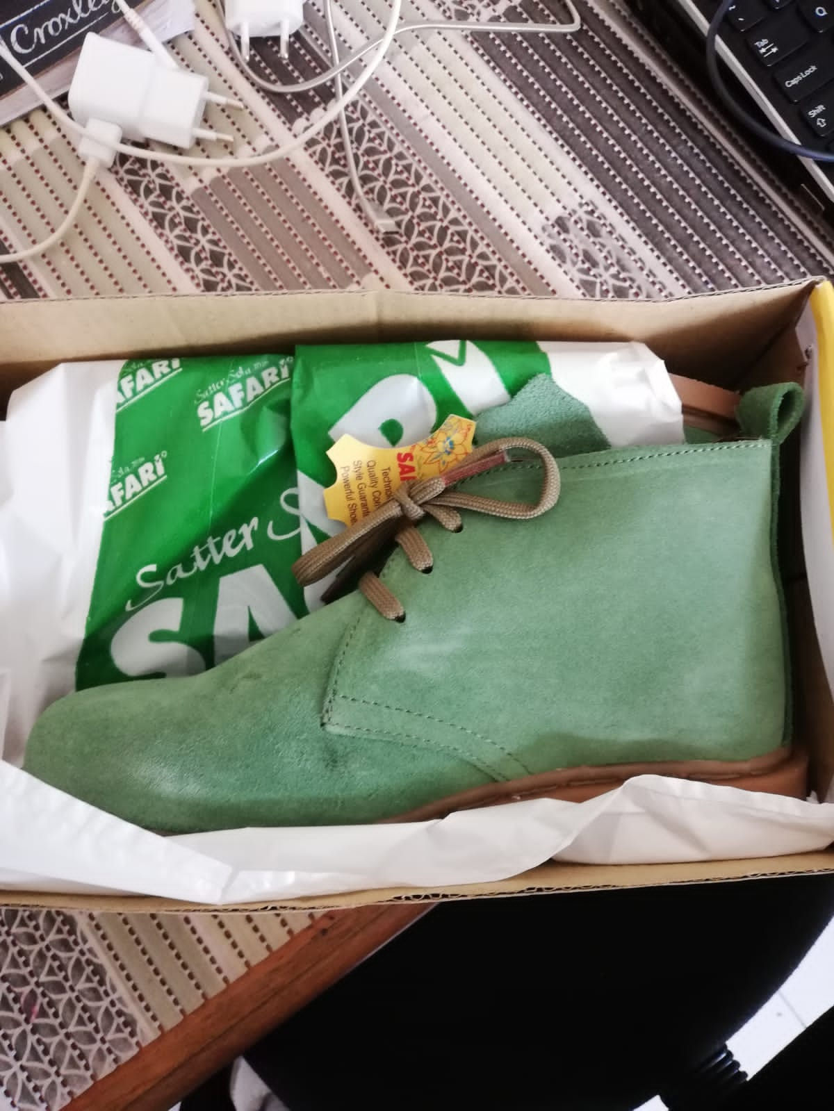 Safari Vellies Green