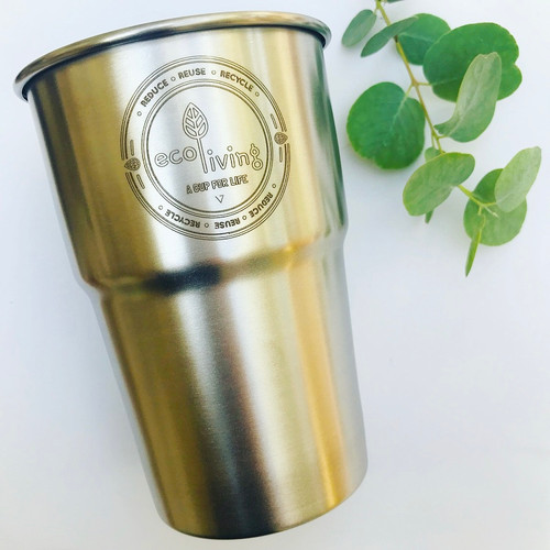 Stainless Steel Cup UK Pint Size Turtley Eco