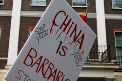 YULIN protest in London 2016