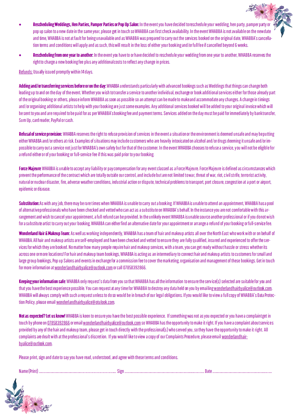 TERMS & CONDITIONS 2020 - 2021 (IMAGE PA