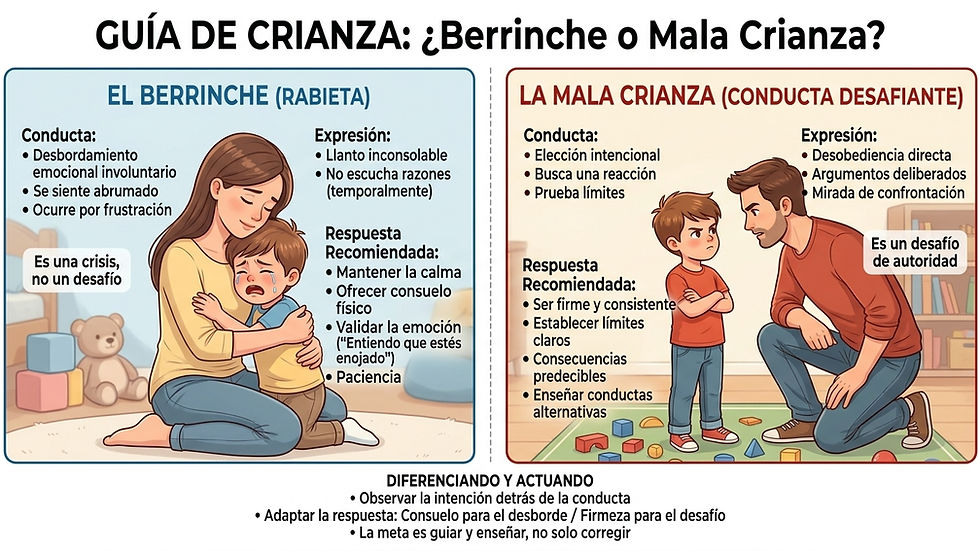 Consulta de pediatra en Santo Domingo sobre berrinches e infantilismo.