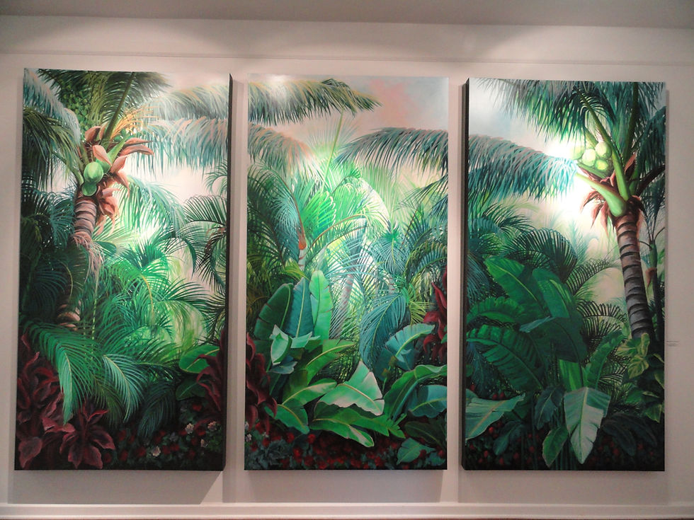 Thumbnail: White Bird of Paradise Triptych