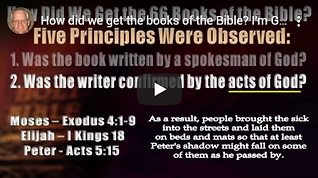 How Were The Books Of The Bible Chosen?