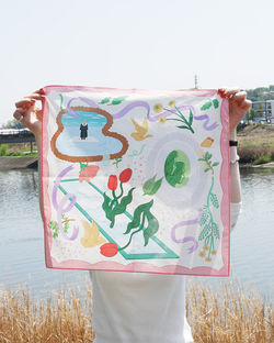Handkerchief　"Life Flows"