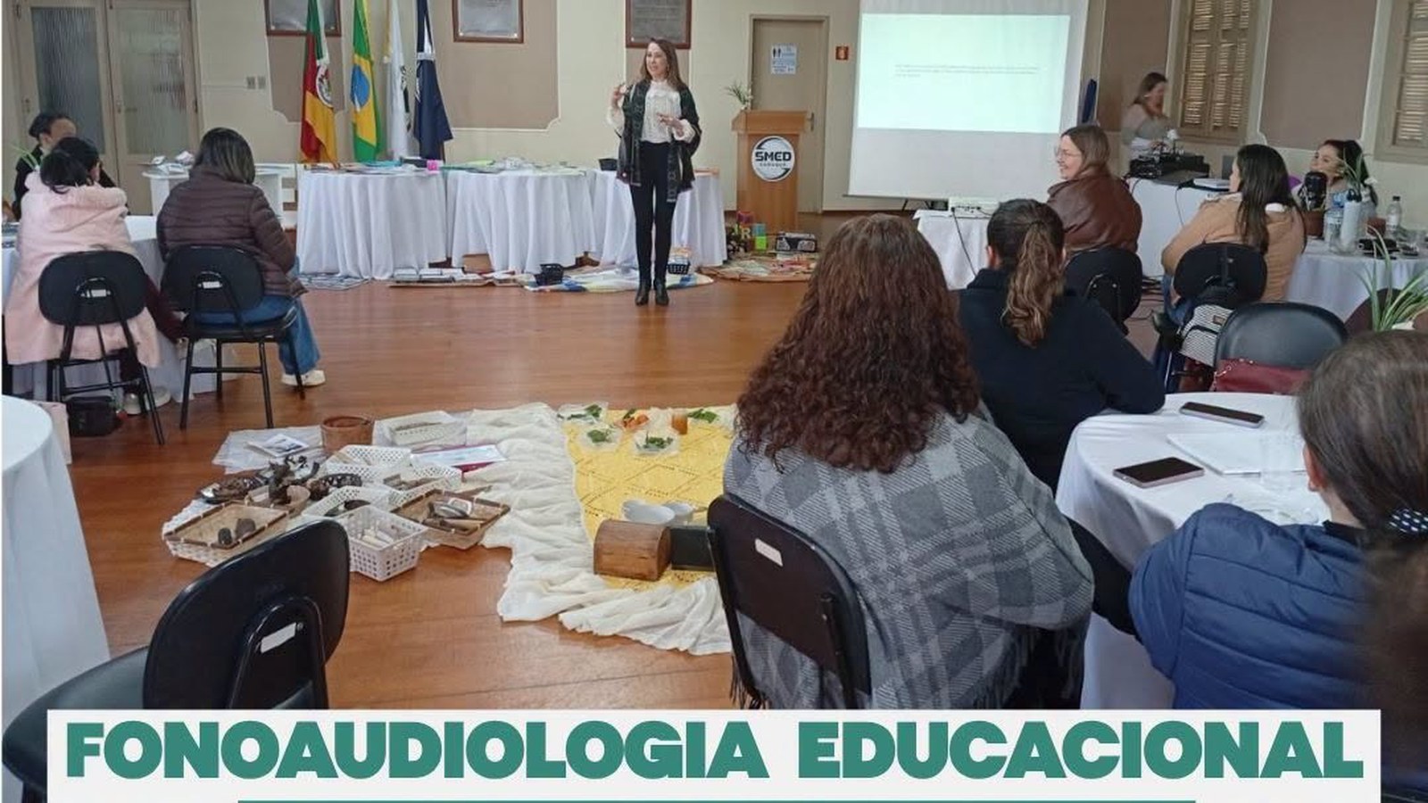 Fonoaudióloga atua com crianças da Educação Infantil nas escolas municipais de Camaquã.