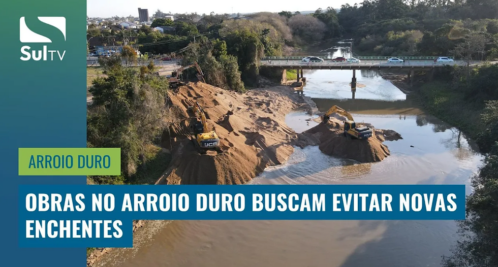 Imagem impactante do drone da SulTV