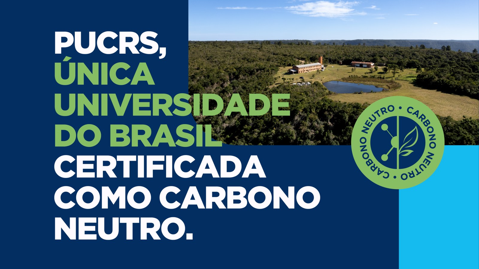 Campus universitário arborizado com prédios modernos e vegetação, ar de sustentabilidade, sem pessoas em destaque — PUCRS, Porto Alegre