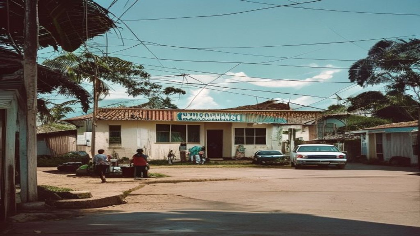 Fachada ou recepção de uma unidade básica de saúde do interior, ambiente limpo e organizado, sem pessoas identificáveis — Chuvisca