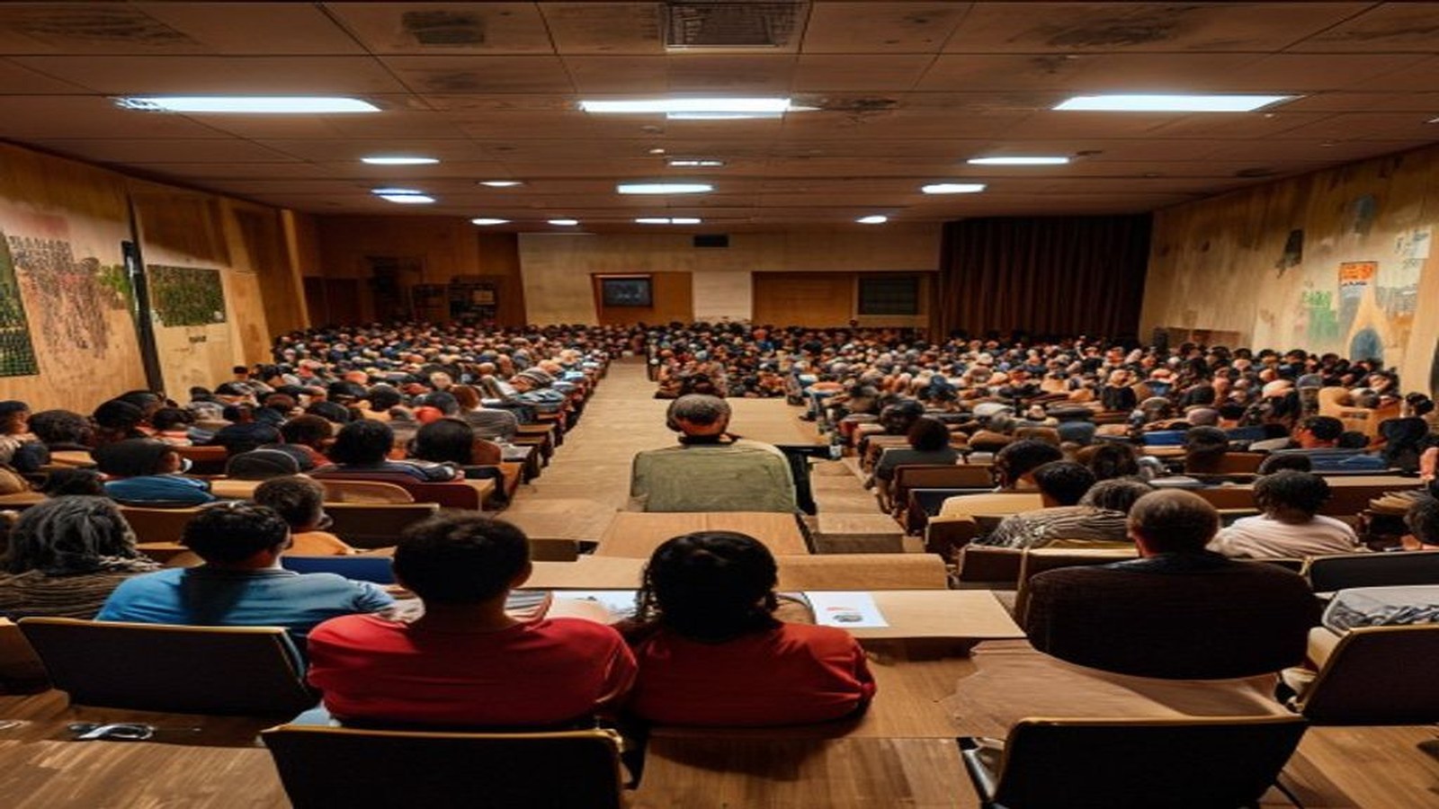 Auditório de conferência com plateia ao fundo e mesa de debates, ambiente institucional, sem rostos identificáveis em primeiro plano — COPSul, Rio Grande