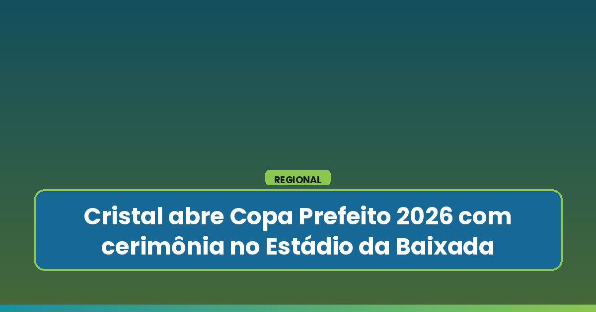 Competição reúne equipes locais e marca início da temporada do futebol amador da cidade.
