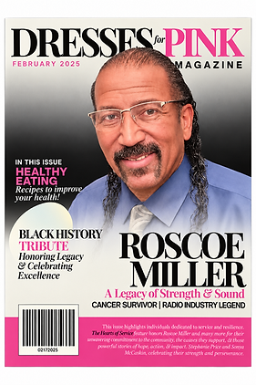 Dresses For Pink magazine, February 2025, featuring Roscoe Miller.