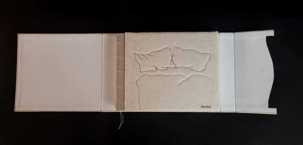 Nesting in dust jacket