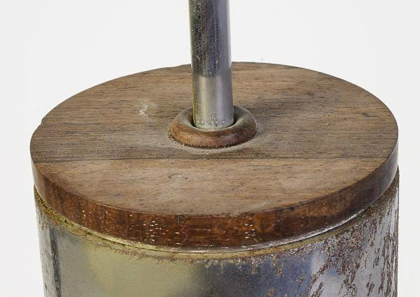 Luminária de mesa design anos 60 J. Hirth metal cromado jacarandá cupula tecido linho bege Sergio Rodrigues ñ Dpot Etel