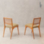 Cadeiras vintage históricas anos 50 Martin Eisler Carlo Hauner peça original de época em caviúna maciça e palhinha ñ  Etel