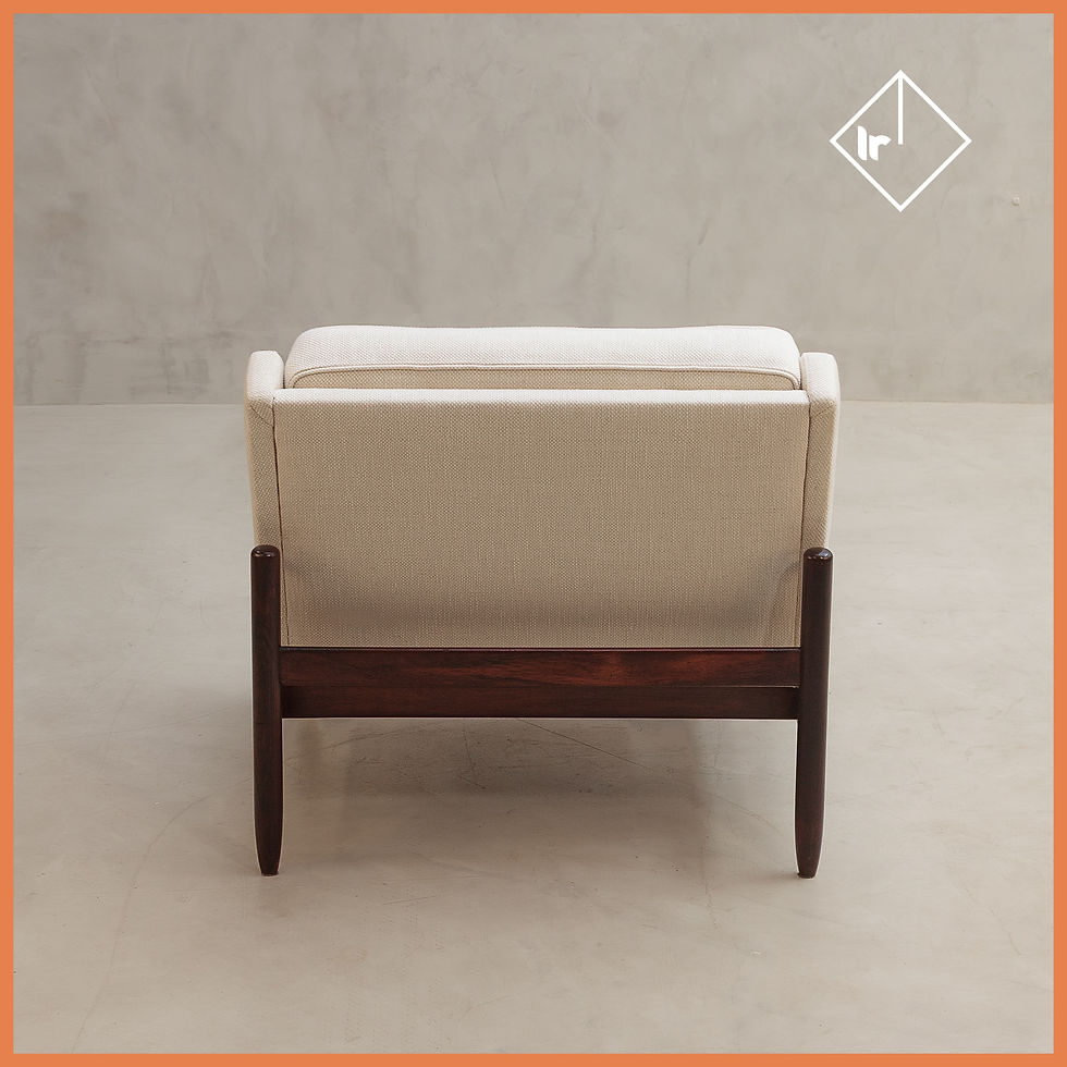 Thumbnail: Poltrona vintage design moderno anos 60 madeira maciça jacarandá assinada designer jorge jabour mauad móveis cantu original