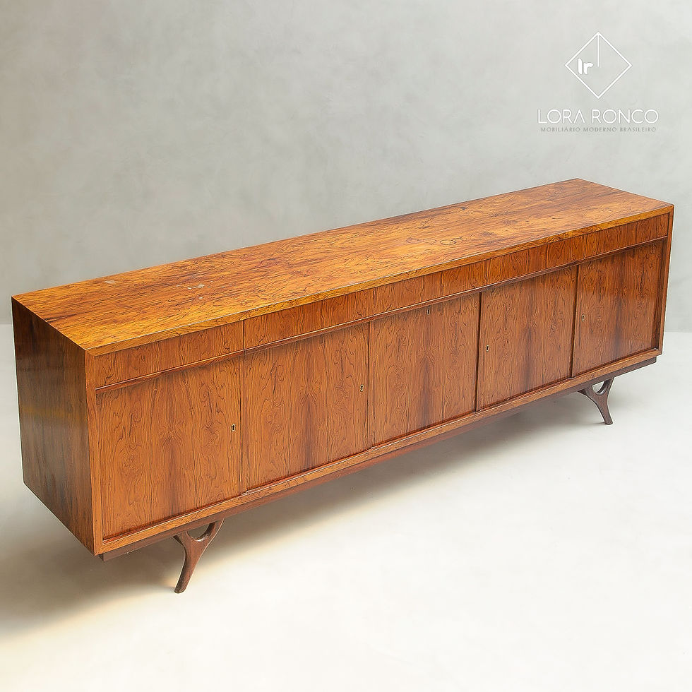 Miniatura: buffet aparador para sala de jantar, anos 60, design moderno, peça original, buffet com 2,50m