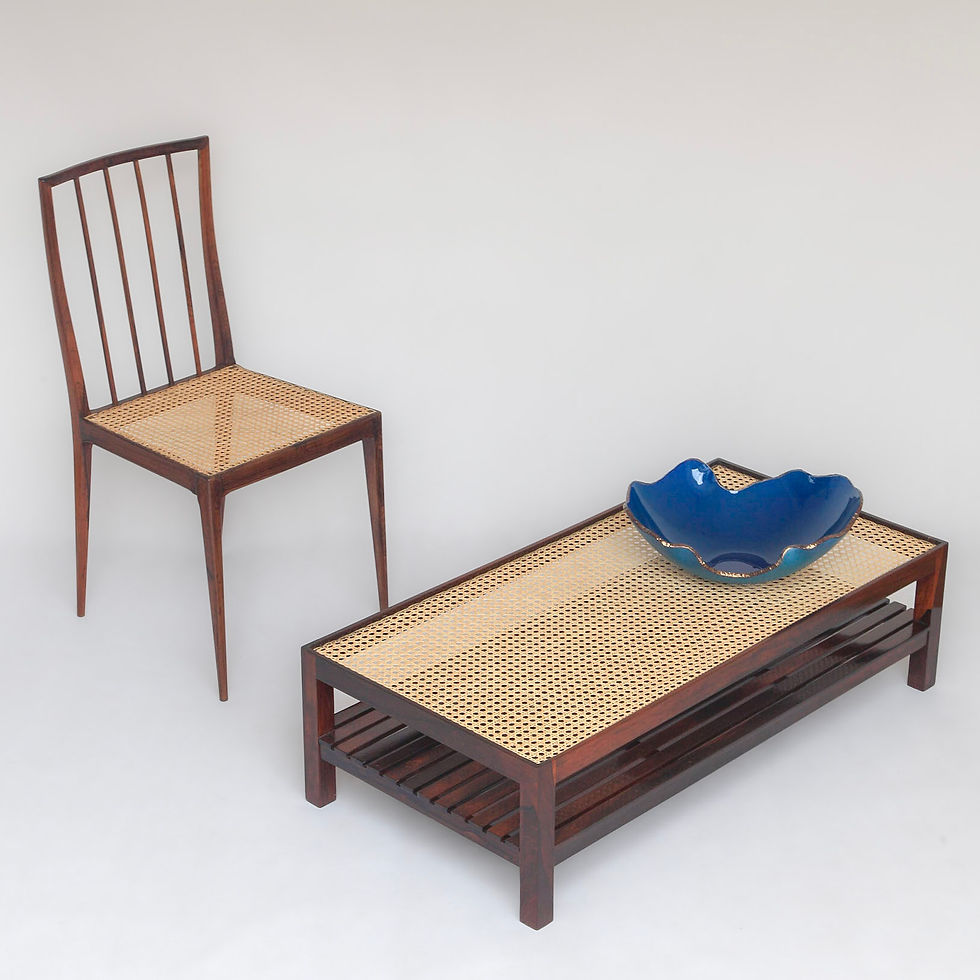 Thumbnail: Mesa para sala de estar, living, recepção, escritório, varanda coberta, design anos 60 jacarandá maciço