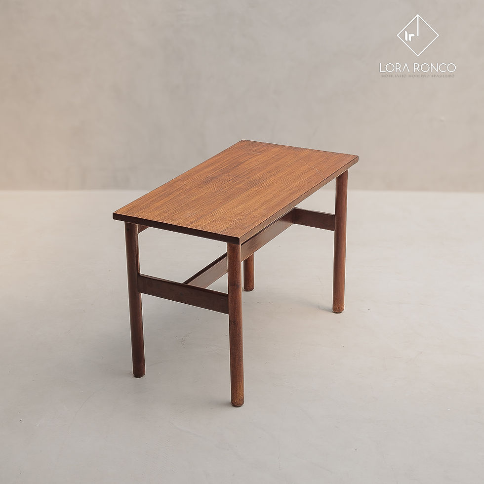 Thumbnail: Mesa de trabalho ou aparador pequeno vintage original anos 60 design assinado michel arnoult não é reedição Herança Cultural