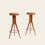 Thumbnail: Anonymous - Bar stool, kitchen stool, counter stool, 1960s design in solid caviúna wood.