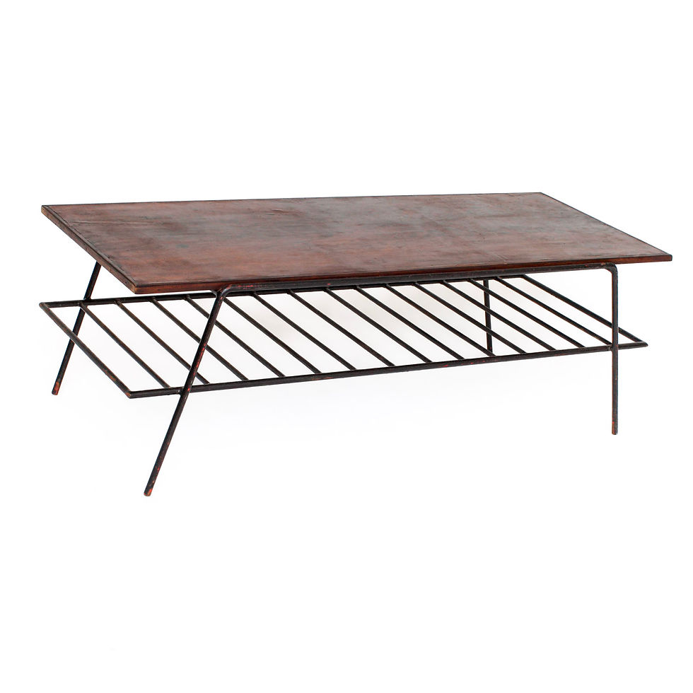 Thumbnail: Coffee table in rosewood and iron - Martin Eisler and Carlo Hauner
