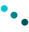 three turquoise dots