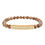 Thumbnail: “Keep F***ing Going!” Motivational Engraved Natural Stone Stretch Bar Bracelet