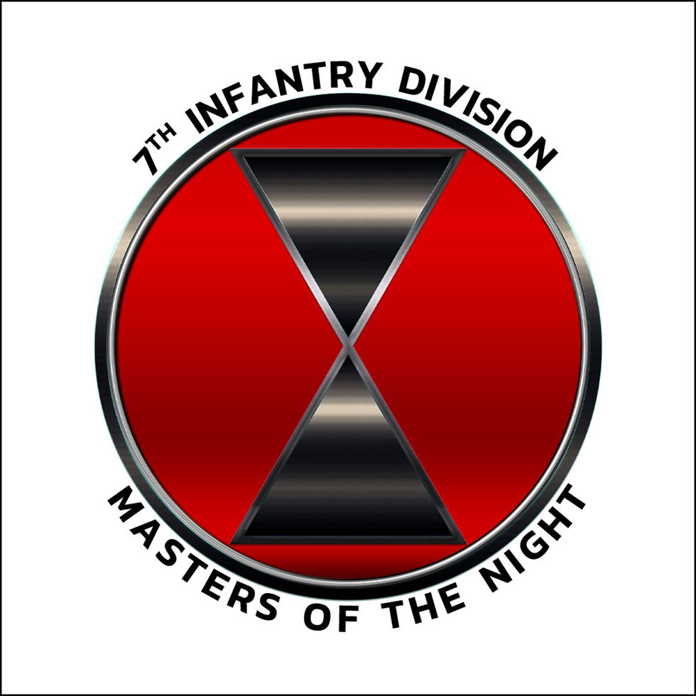 7th Infantry Division V.3 Custom Cut Acrylic Ornament 3"