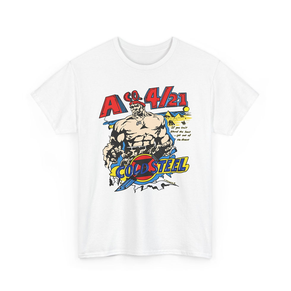 Thumbnail: Vintage A Company 4/21 Infantry “Cold Steel” Desert T-Shirt