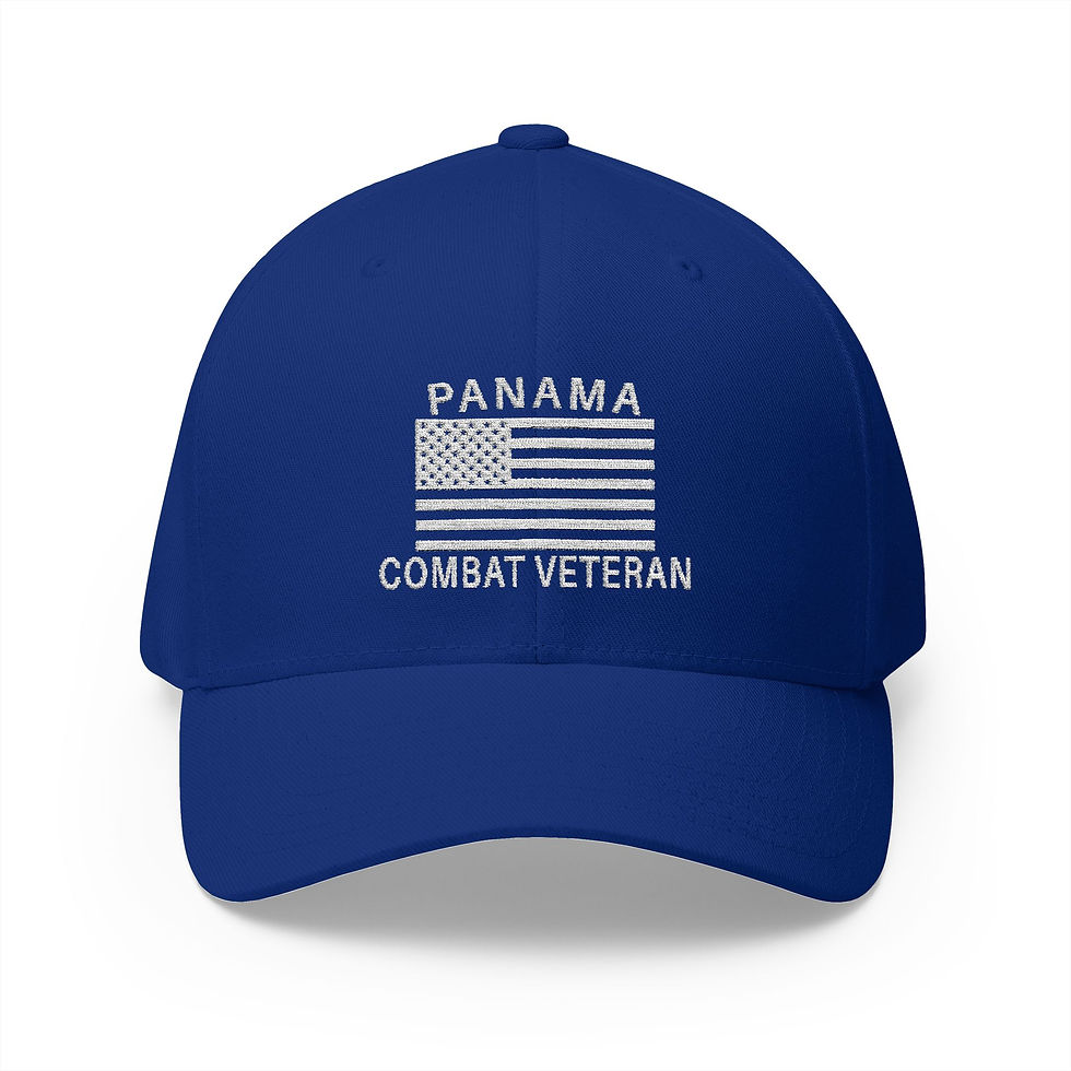 Thumbnail: Panama Combat Veteran Hat - Structured Cap, Military Cap, Embroidered Hat