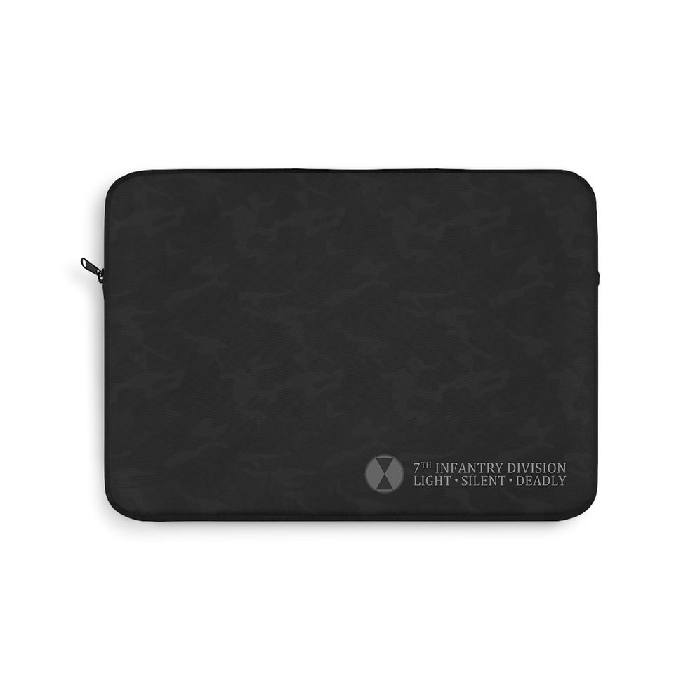 Thumbnail: 7th Infantry Division Black Camo Laptop Sleeve