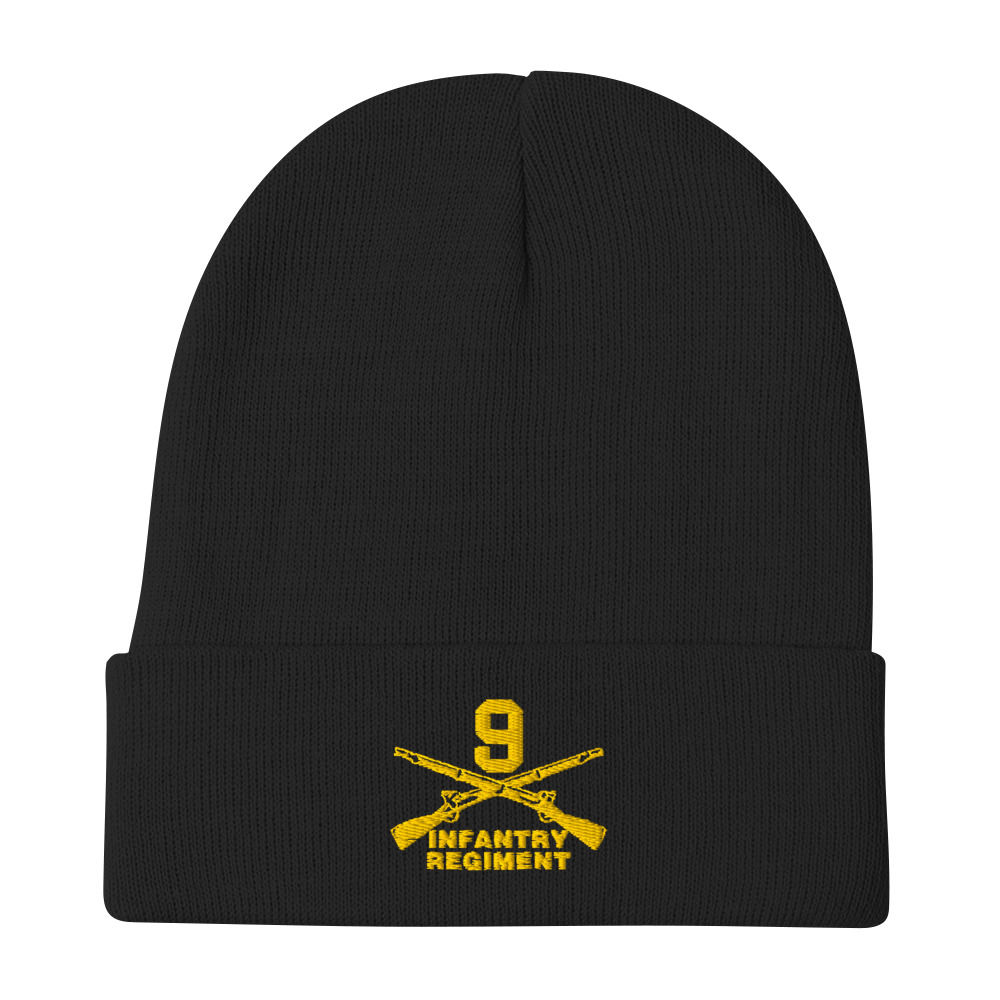 9th Regiment Cross Rifles Embroidered Beanie