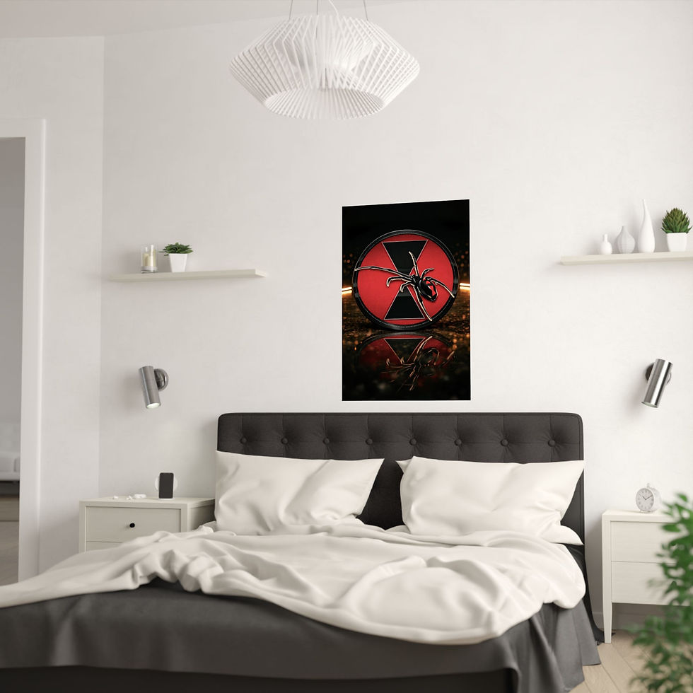 Thumbnail: 7th Infantry Division - Black Widow Satin Poster (210gsm)