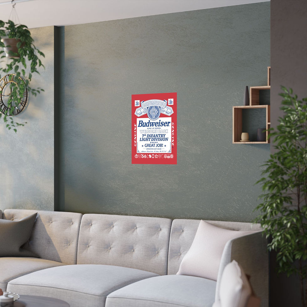 Thumbnail: Budweiser 7th Infantry Division Operation Just Cause Posters