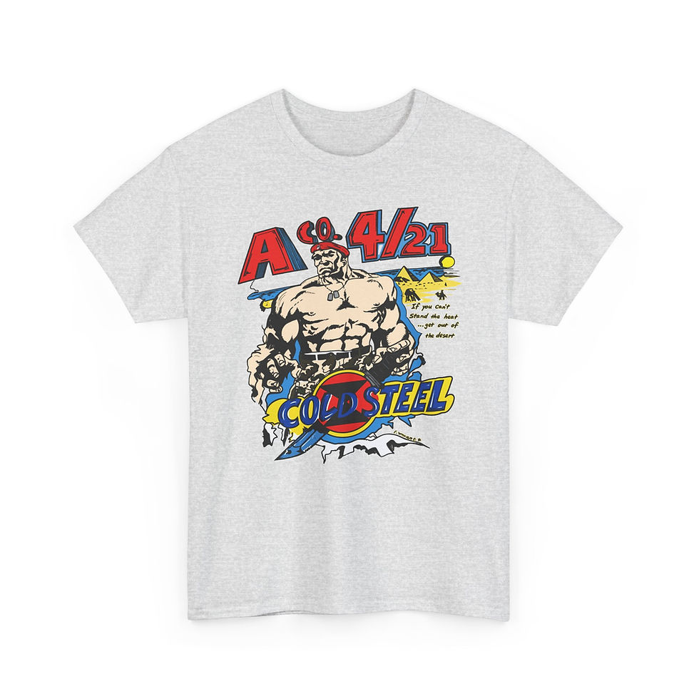Thumbnail: Vintage A Company 4/21 Infantry “Cold Steel” Desert T-Shirt