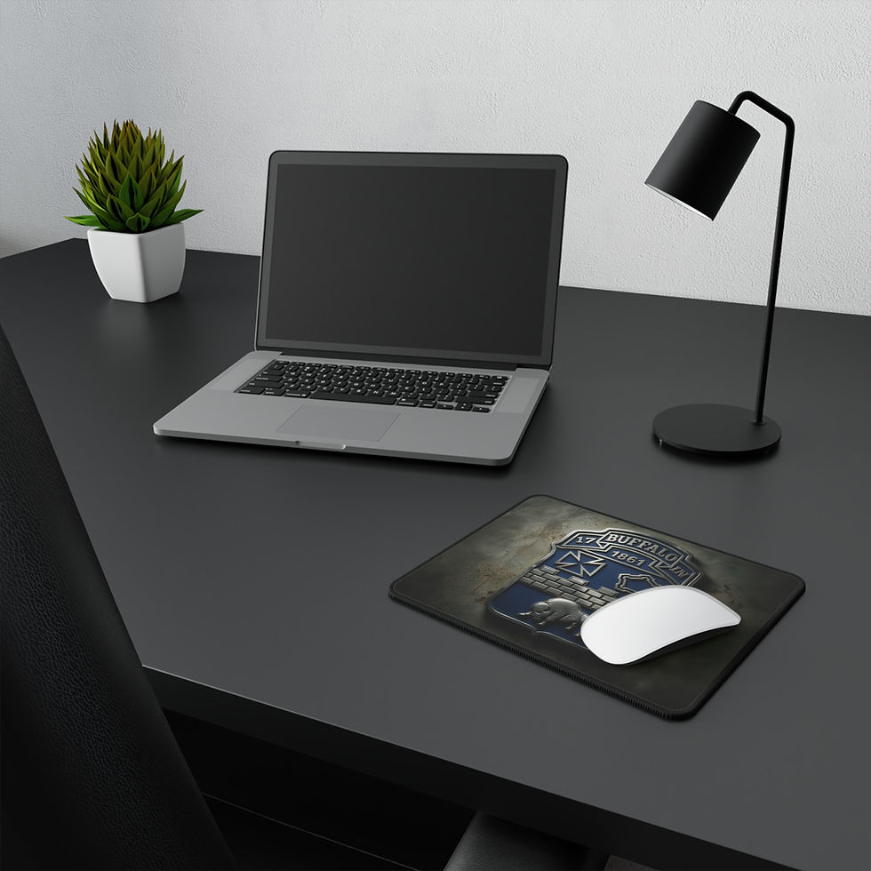 Thumbnail: 17th Infantry Buffalo Crest Non-Slip Gaming Mouse Pad