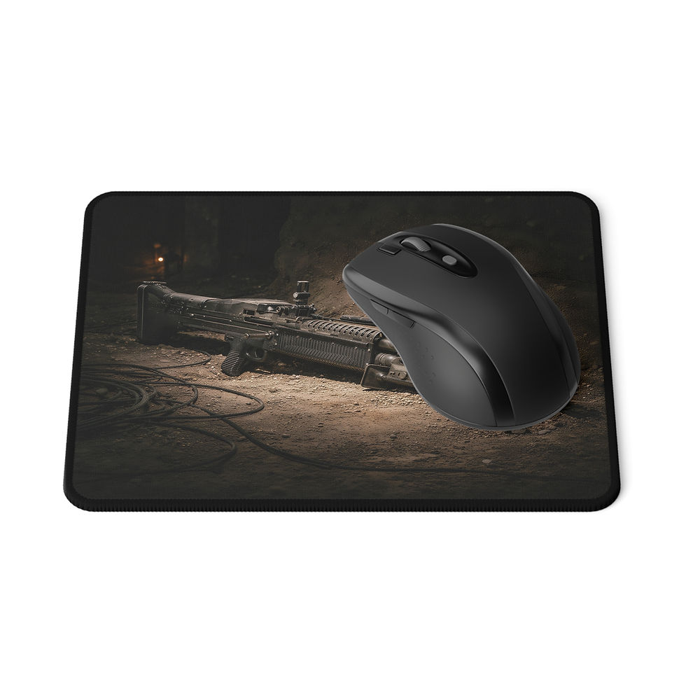 Thumbnail: M60 Machine Gun "PIG" Gaming Mouse Pad — Desk Mat for FPS Gamers