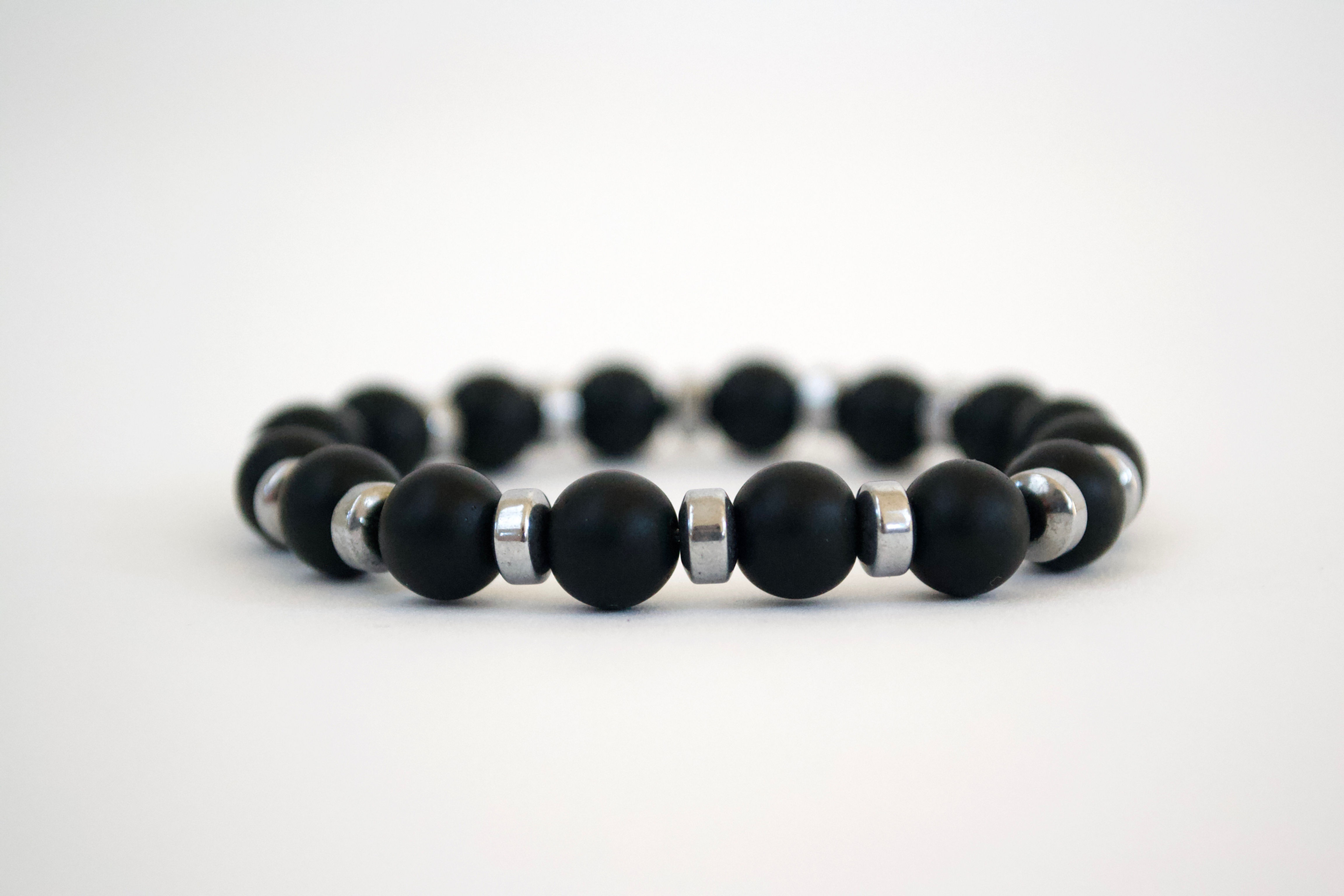 Hematite and Onyx Bracelet