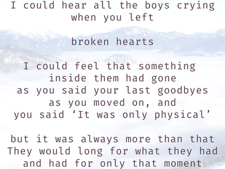 The Boys are Crying...