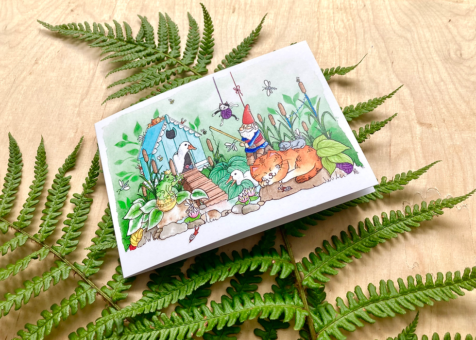Thumbnail: 'Gnome at home' card and envelope